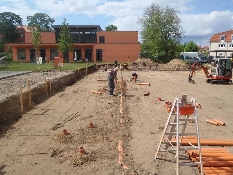 Arbeiten an der Grundplatte