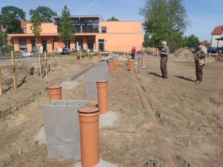 Vorbereitung der Versorgungsanschlüsse